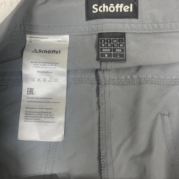 SCHÖFFEL Gray Straight Leg Regular Fit Outdoor Hiking Trail Pant Mens Sz Medium - Picture 4 of 7